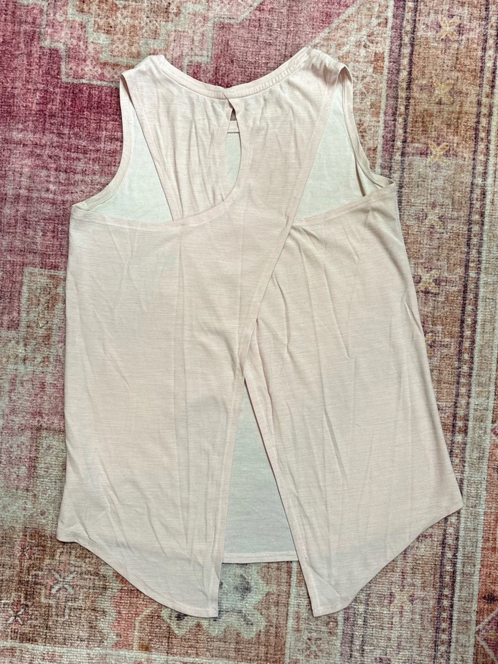 Old Navy Pale Pink Keyhole Back Tank Top